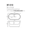 Acrylic Bathtub Faucet Show Combo Manufacturer​ dimensions