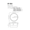 Round White Modern Bathtub Wholesale in UAE dimensions