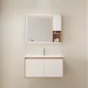 Floating Bathroom Vanity Cabinet Combo With Mirror Basin