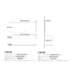 Wall Hung Double Vanity Unit in UAE dimensions