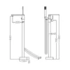 Free Standing Tub Faucet For Stand Alone Tubs Wholesale size chart
