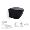Commercial Wall Hung Toilet Black in Saudi Arabia dimensions