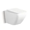Toilets Attached To Wall Square Ceramic White 3-4.5L
