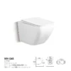 Toilets Attached To Wall Square Ceramic White 3-4.5L dimensions