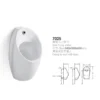 Wall Mount Urinal Easy Installation Rough In Height Sale dimension