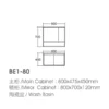 800mm Builder Grade Supply Vanity Sink Cabinet Wholesale dimensions