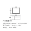 1000mm Bathroom Vanity Sink Mirror Combo Factory dimension