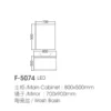 Factory Direct Vanity 800mm Cabinet Combo dimensions