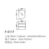 Bathroom Vanity Sink Round Light Mirror Set dimensions
