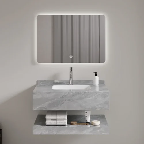 1000mm 40 Vanity Single Sink​ with Light Mirror