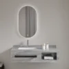 Single Sink Bathroom Vanity 55 inch Combo