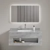 48 inch Floating Bathroom Vanity With Basin Light Mirror Set