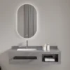Gray Bathroom Vanity Table With Sink in UAE