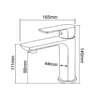 Manual Basin Faucet Wholesale in Saudi Arabia dimensions