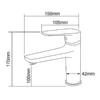 yibabath basin faucets 07 series dimensions