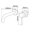 Cold Water Wall Mounted Faucet Supplier China Factory dimensions