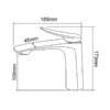 yidabath basin faucets 57 series dimensions