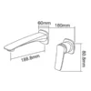 Wall Mounted Bathroom Faucet Wholesale dimensions