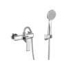 Silver Shower Faucet With Hot & Cold Water Handheld in UAE