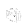 Hand Shower Faucet​ in Saudi Arabia​ dimensions