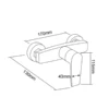 Commercial Shower Faucet Set in UAE dimensions