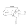 Exposed Shower Faucet​ in UAE dimensions