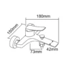 Single Home Shower Faucet Set Wholesale Price dimensions