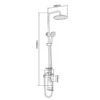 Silver Bathroom Shower Set China in Saudi Arabia dimensions