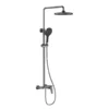 Gray Bathroom Exposed Shower System Set in Saudi Arabia