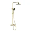 Golden Bathroom Exposed Shower System Set in Saudi Arabia