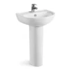 Commercial Restroom Floor Standing Wasbasin