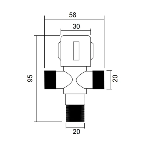 Brass Angle Valve Supplier dimensions