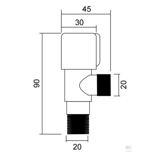 Angle Check Valves From China Manufacturer dimensions