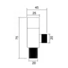 Angle Stop Water Supply Valve dimensions