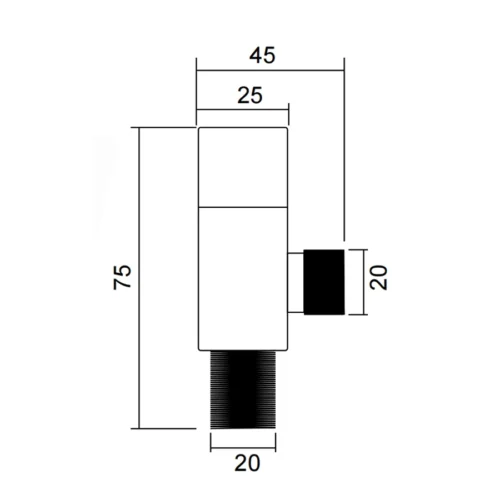 Angle Valve Supplier​ China dimensions