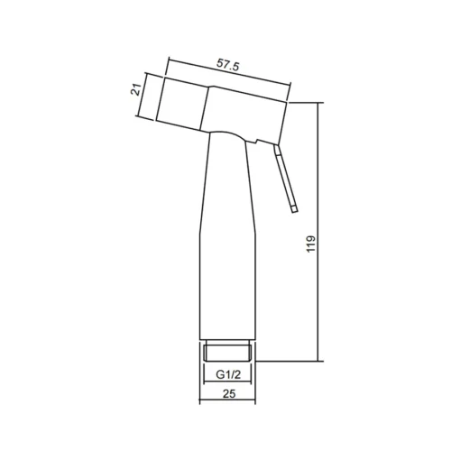 Bidet Hand Spray Wholesale dimensions