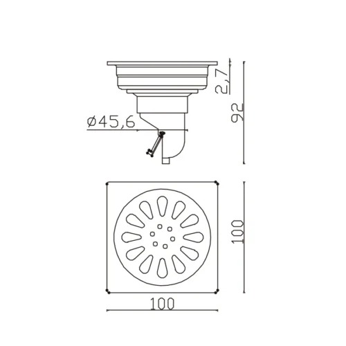 Floor Drain Factory​ Direct​ dimensions