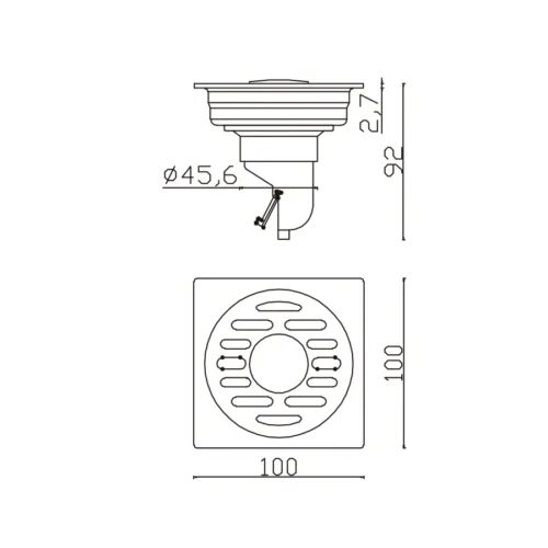 Wholesale Floor Drain dimensions