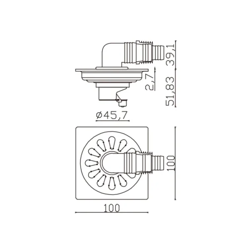 Floor Drain Supplier​ China dimensions