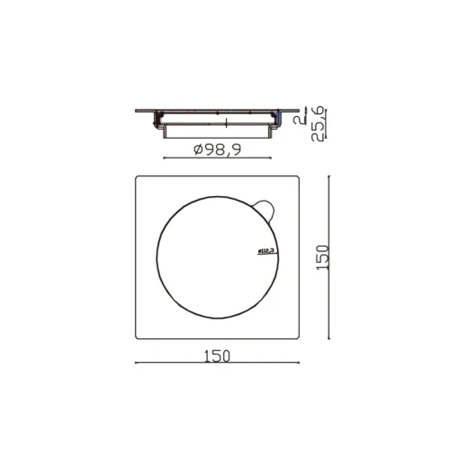 Basement Floor Drain Factory dimensions