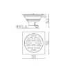 Factory Professional Stainless Steel Floor Drain​​​ dimensions