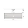 Factory High Quality Stainless Steel Invisible Floor Drain dimensions