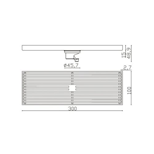 Factory High Quality Stainless Steel Invisible Floor Drain dimensions