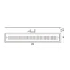 Long Straight Floor Drain Manufacturer China dimensions