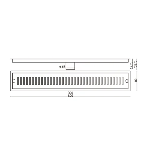 Long Straight Floor Drain Manufacturer China dimensions