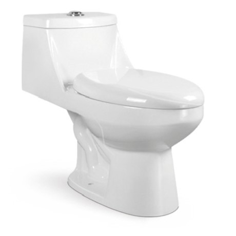 Siphonic One Piece Toilet S-Trap 300mm Rough-in 8052, OEM for Vessanti, Sanitarios LATINO, South America