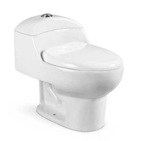 Siphonic One Piece Toilet S-Trap 300mm Rough-in 8058, OEM for APLY, Sanitarios LATINO, South America