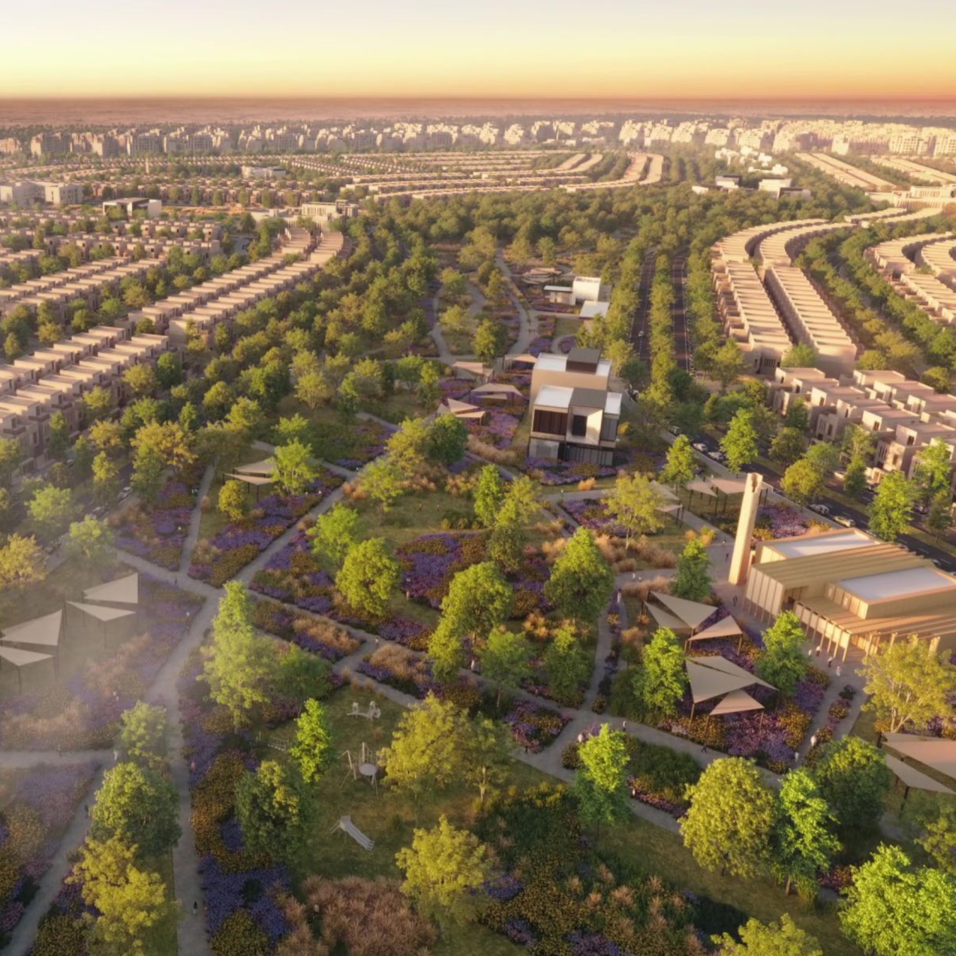 Al Sadan Master Plan Aerial View