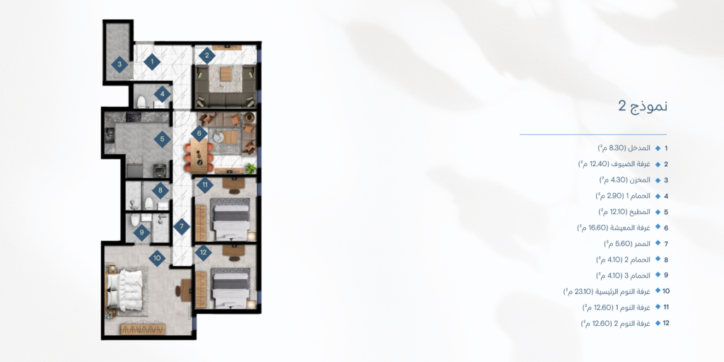 Al Sadan Model Ab Apartment Floor Plan (5)