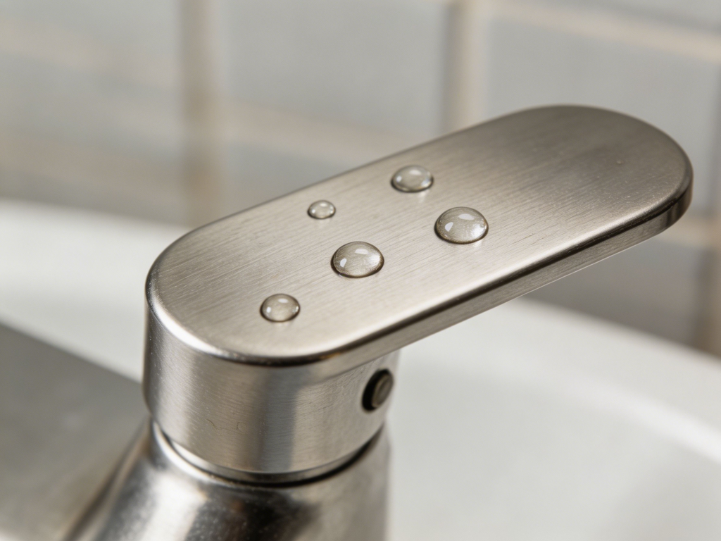 Bathroom Faucet Water Droplets Finish